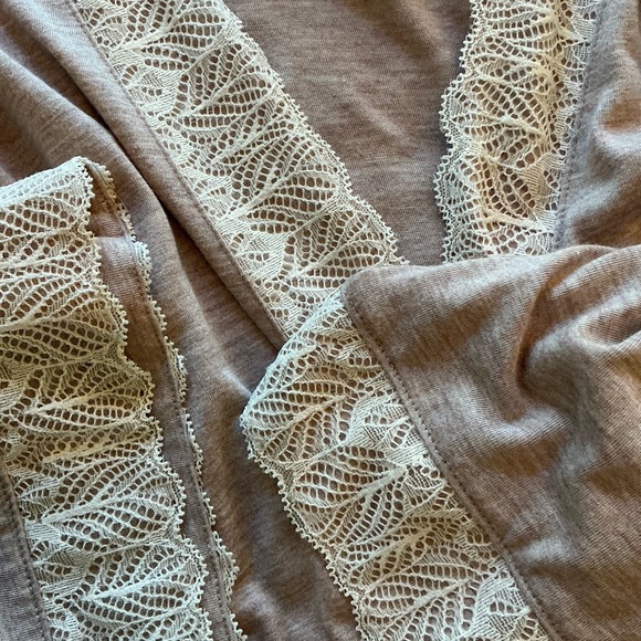 CHARTER CLUB ROBE/ swim cover-up. XXL. Attached tie, nice lace details - Picture 5 of 7